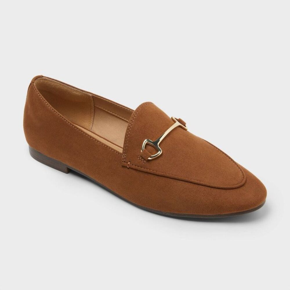 Women's Adrienne Loafers - A New Day Cognac 9